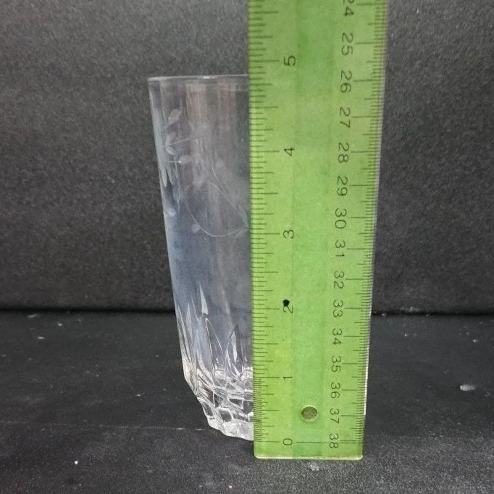 Princess House Heritage Tumbler, Vtg Etched Floral Glass, Replacement Drinkware‎